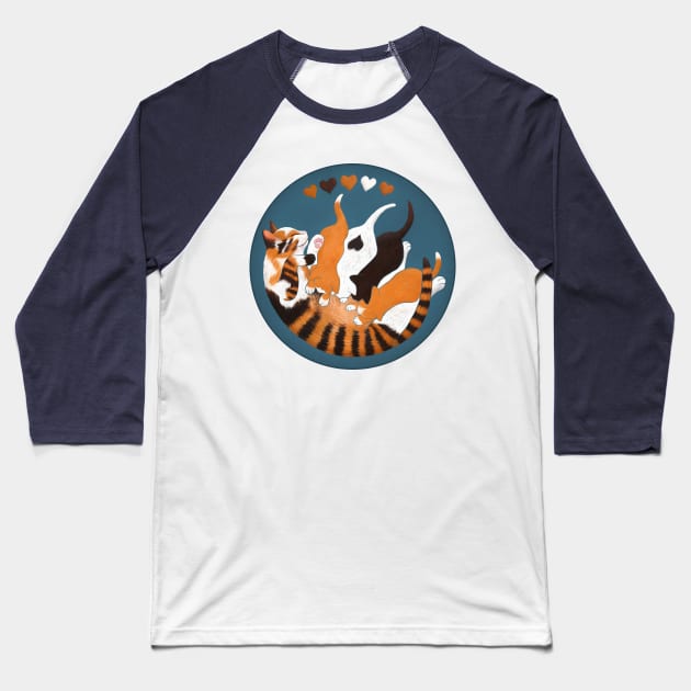 The Purrfect Love of a Mother Baseball T-Shirt by micklyn